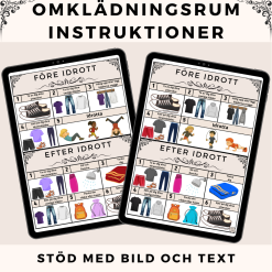 Omklädningsrum - Instruktioner