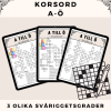 Korsord - A - Ö