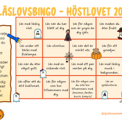HALLOWEEEN - LÄSLOVSBINGO 2025