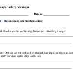Trianglar och fyrhörningar (presentation, frågor, facit, begrepp) - bild 4