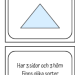 Geometri – Para ihop rätt form, bild, beskrivning (16 stycken) - bild 6