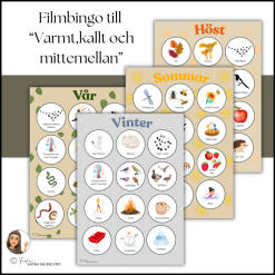 Filmbingo till "Varmt,kallt och mittemellan"