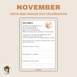 November – fakta och välskrivning - bild 1