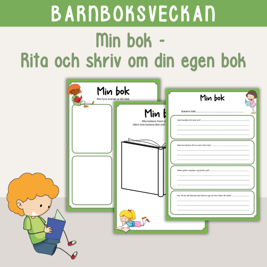 Barnboksveckan – Min bok – Rita och skriv om din egen bok