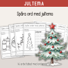 Jul - Spåra julord - 16 arbetsblad med olika ord