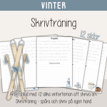 Vinter – Skrivträning med vintertema - bild 1