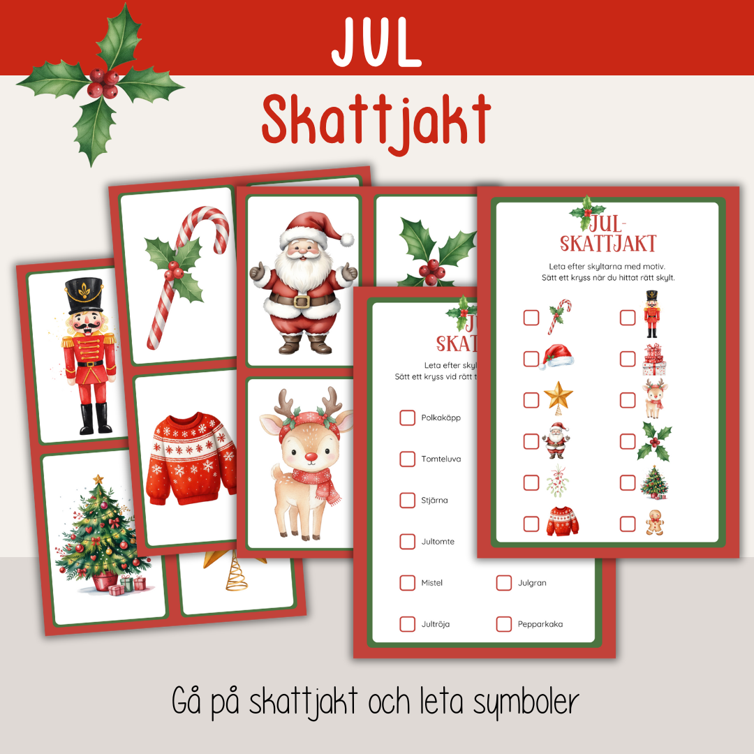 Jul - Skattjakt med jultema