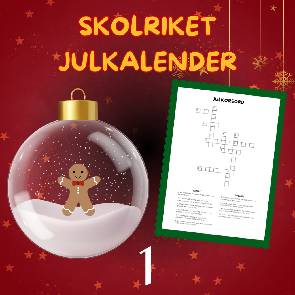 SkolRikets Digitala Julkalender 2025:Lucka 1