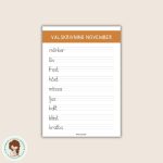 November – fakta och välskrivning - bild 2