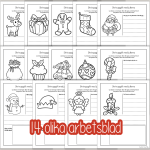 Jul – Skrivuppgifter med jultema – Fortsätt den påbörjade meningen. - bild 2