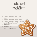 Pepparkakans dag – Läsförståelse i tre nivåer, skrivuppgift och ordgömma - bild 2