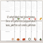 Jul – Skrivträning med jultema - bild 2