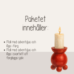 Jul – Advent – Adventsljusstake - bild 2