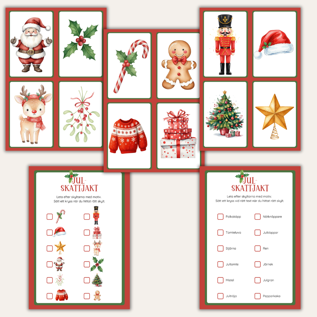 Jul - Skattjakt med jultema