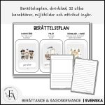 Sagorkort: I Pirater och sjörövare | 32 kort, berättelseplan & skrivblad - bild 2