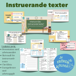 Instruerande texter presentation + material