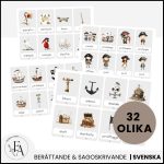 Sagorkort: I Pirater och sjörövare | 32 kort, berättelseplan & skrivblad - bild 3