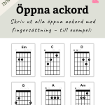 Gitarraffischer – alla viktiga ackord samlade på väggen - bild 4