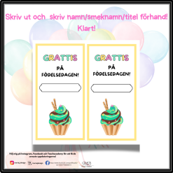 Grattiskort- skriv för hand
