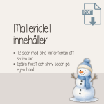 Vinter – Skrivträning med vintertema - bild 3