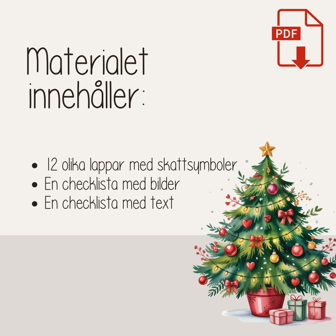 Jul - Skattjakt med jultema