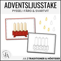 Adventsljusstake – Pyssel i färg & svartvit