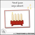 Adventsljusstake – Pyssel i färg & svartvit - bild 2