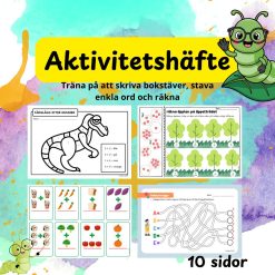 Träna på att skriva bokstäver, stava enkla ord och räkna Aktivitetshäfte