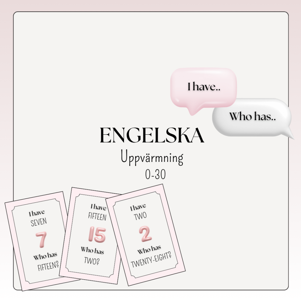 Pratorm – I have.. Who has.. + bildstöd (0-30)