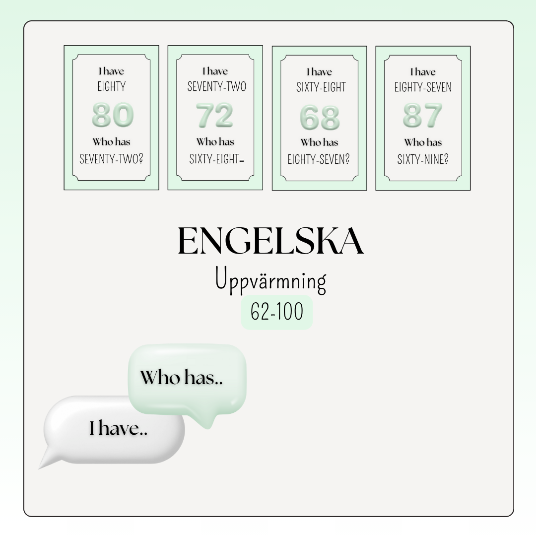 Pratorm – I have.. Who has.. + bildstöd (62-100)