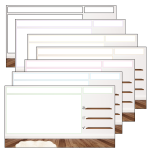 Digitala lektionspresentationer – Tid, Material, Lektionsmål, Klar? (7 färger) - bild 2