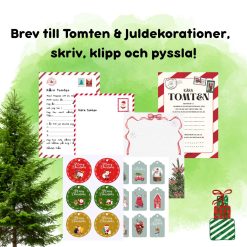 Brev till Tomten & Juldekorationer – skriv, klipp och pyssla!