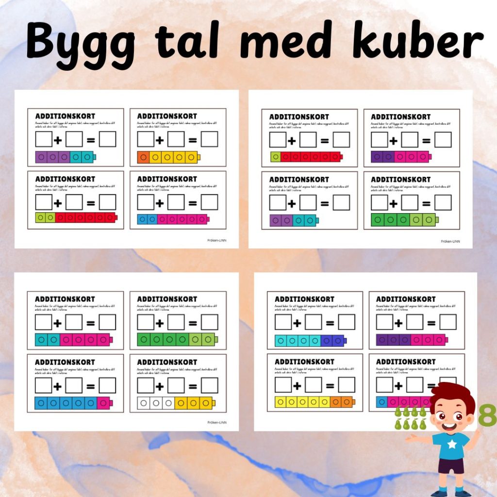 Bygg tal med kuber – visuell taluppfattning i matematik (F–3)