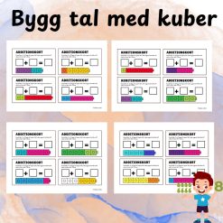 Bygg tal med kuber – visuell taluppfattning i matematik (F–3)