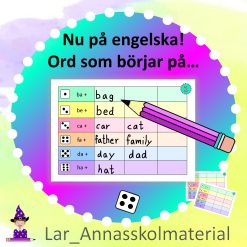 Tärningsspel - Ord som börjar på...