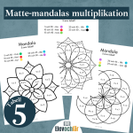 Matte-mandalas multiplikationstabellen 5, arbetsblad - bild 2
