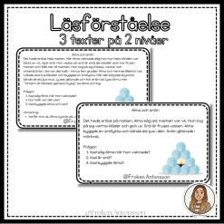 Läsförståelse vinter - 3 texter, 2 nivåer