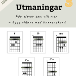 Gitarraffischer – alla viktiga ackord samlade på väggen - bild 7