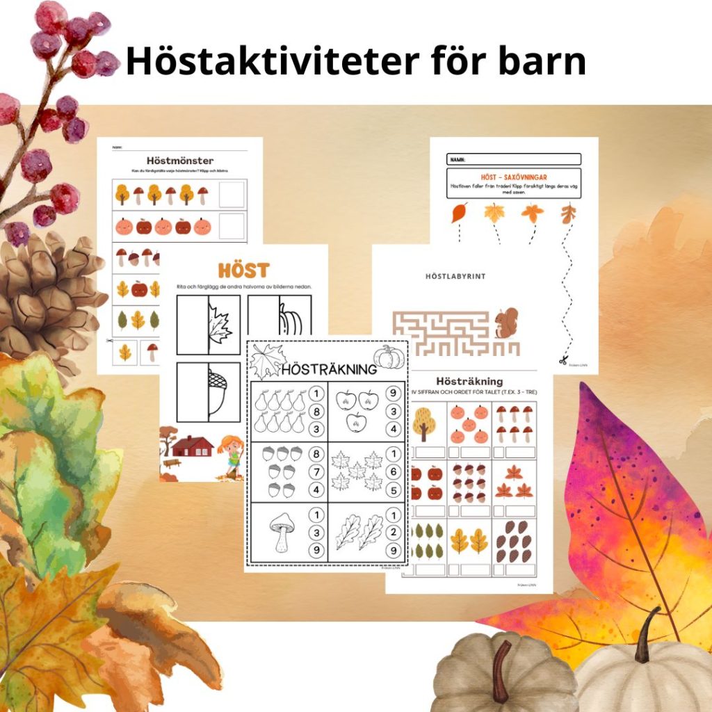 Höstaktiviteter för barn (ÅK 0-1)