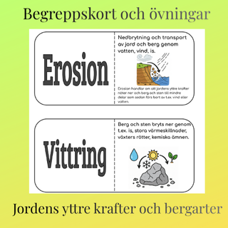 Begreppsträning Jordens yttre krafter och bergarter