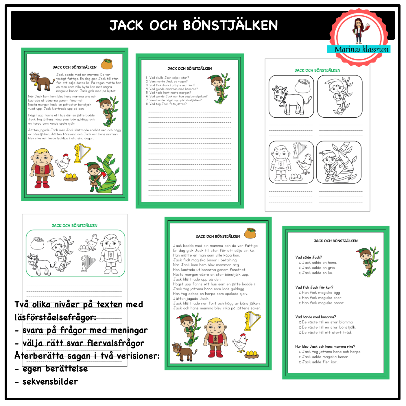 Sagostunden Jack och bönstjälken