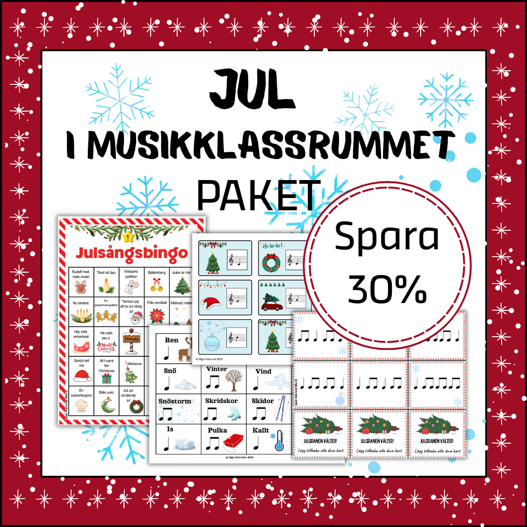 Jul i musikklassrummet - Paket