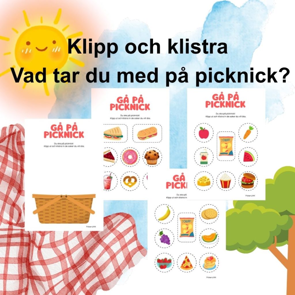 Klipp och klistra: Vad tar du med på picknick?