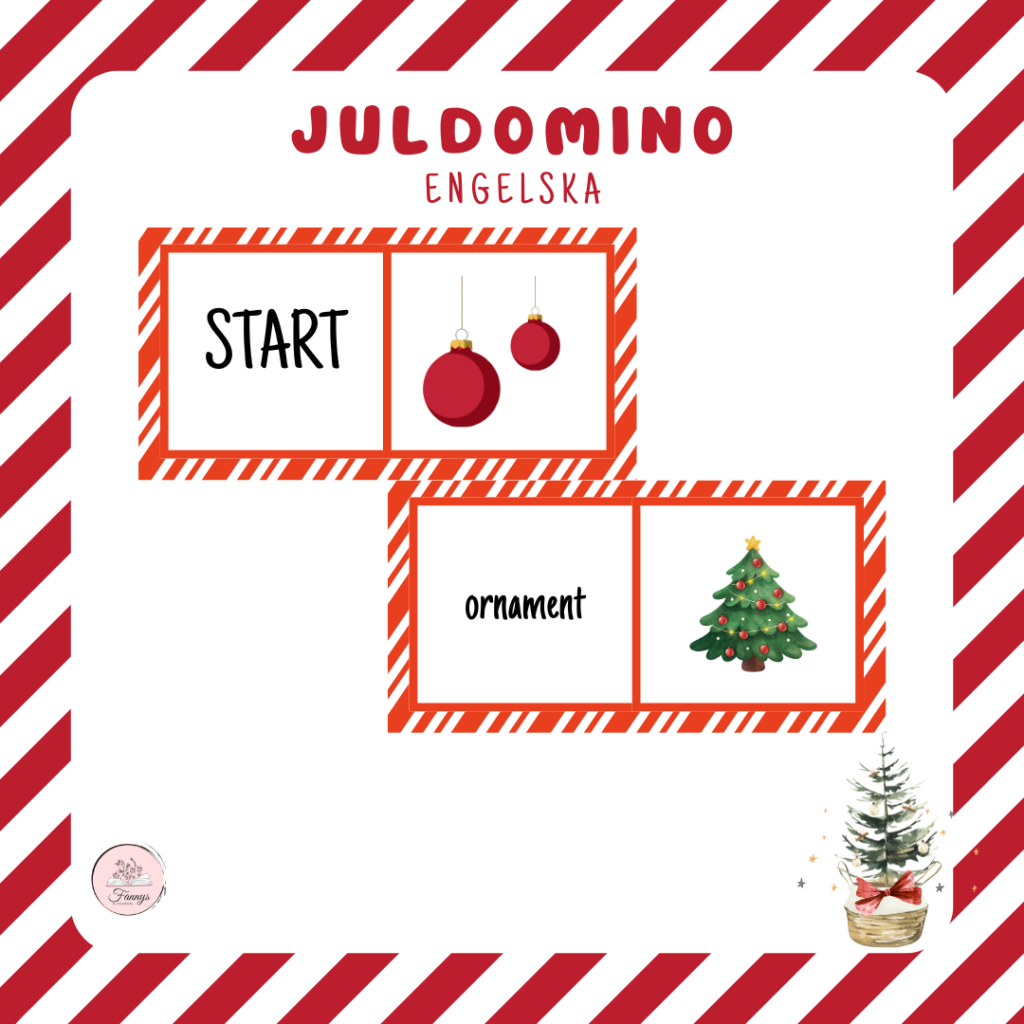 Juldomino engelska