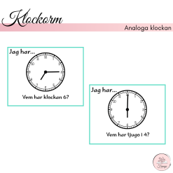 Klockorm- analoga klockan