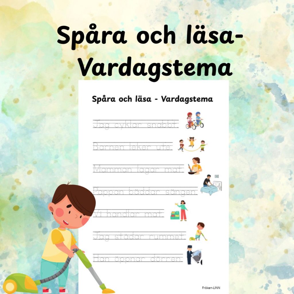 Spåra och läsa- Vardagstema