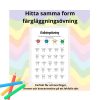 Hitta samma form – färgläggningsövning