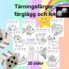 Tärningsfärger – färglägg och lek