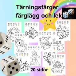 Tärningsfärger – färglägg och lek
