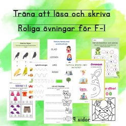 Träna att läsa och skriva, F-1, Roliga övningar